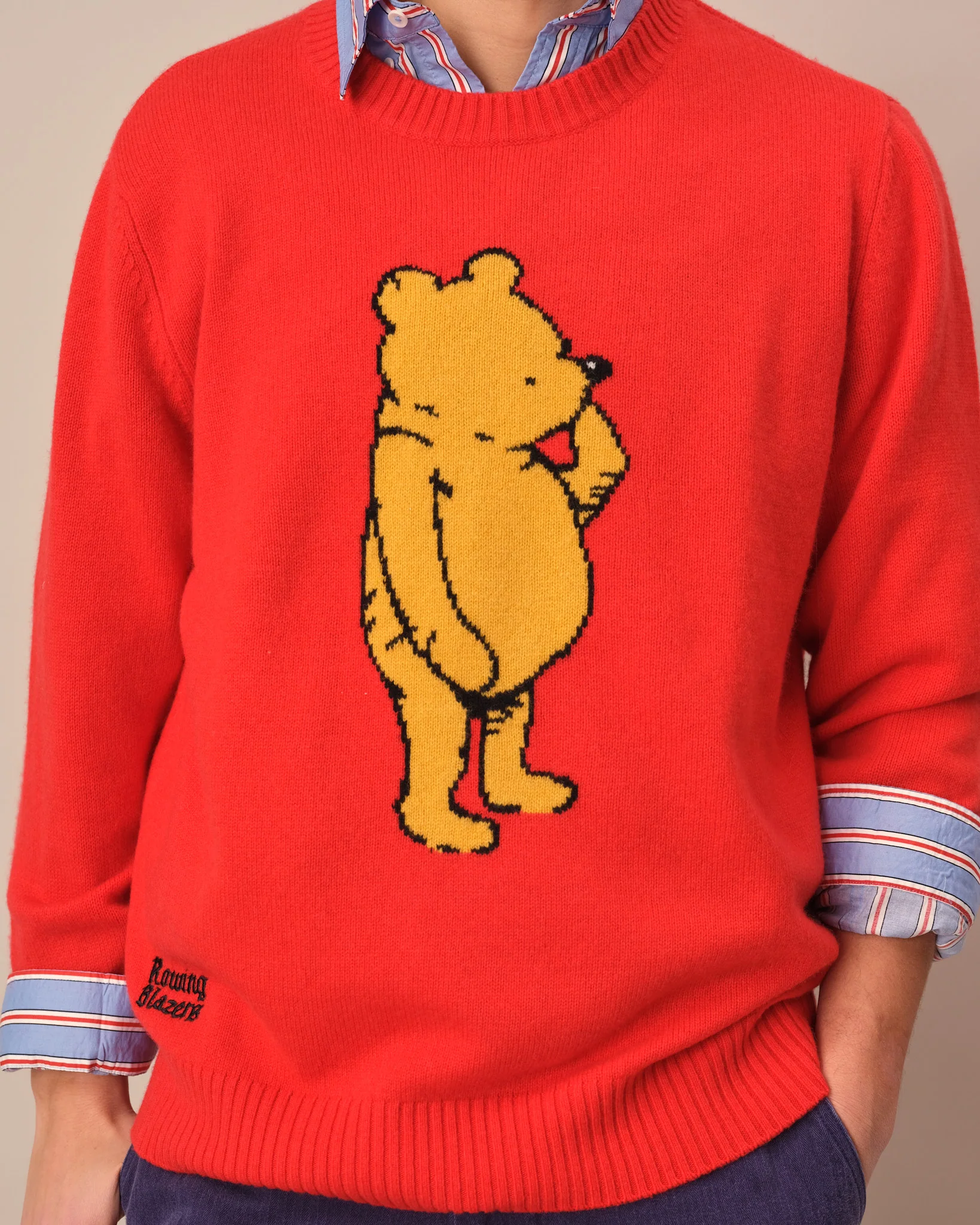 Cashmere Winnie-the-Pooh Sweater Red - Image 3