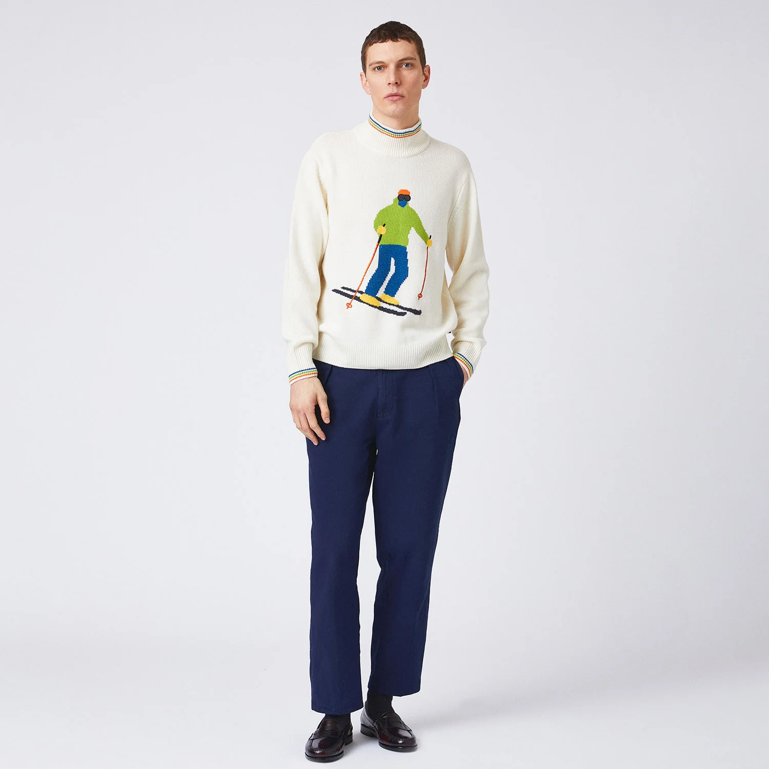 Cashmere Skier Sweater Ski King - Image 5