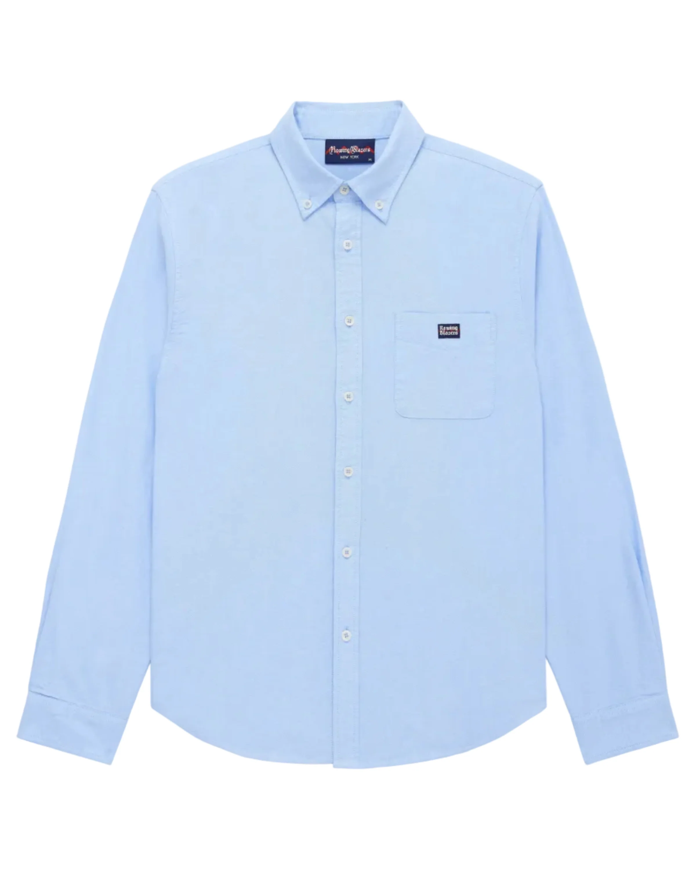 Men's Classic Solid Cotton Oxford Shirt Oxford Blue