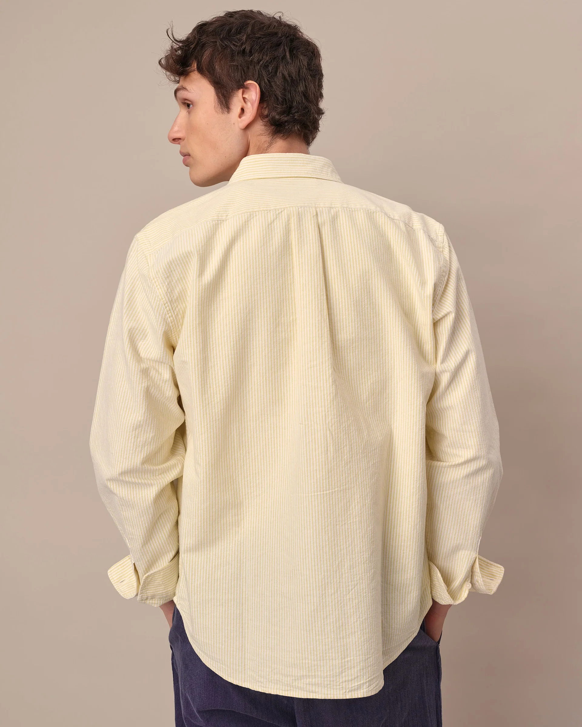 Men's Classic Stripe Winnie-the-Pooh Oxford Shirt Yellow / White University Stripe - Image 4