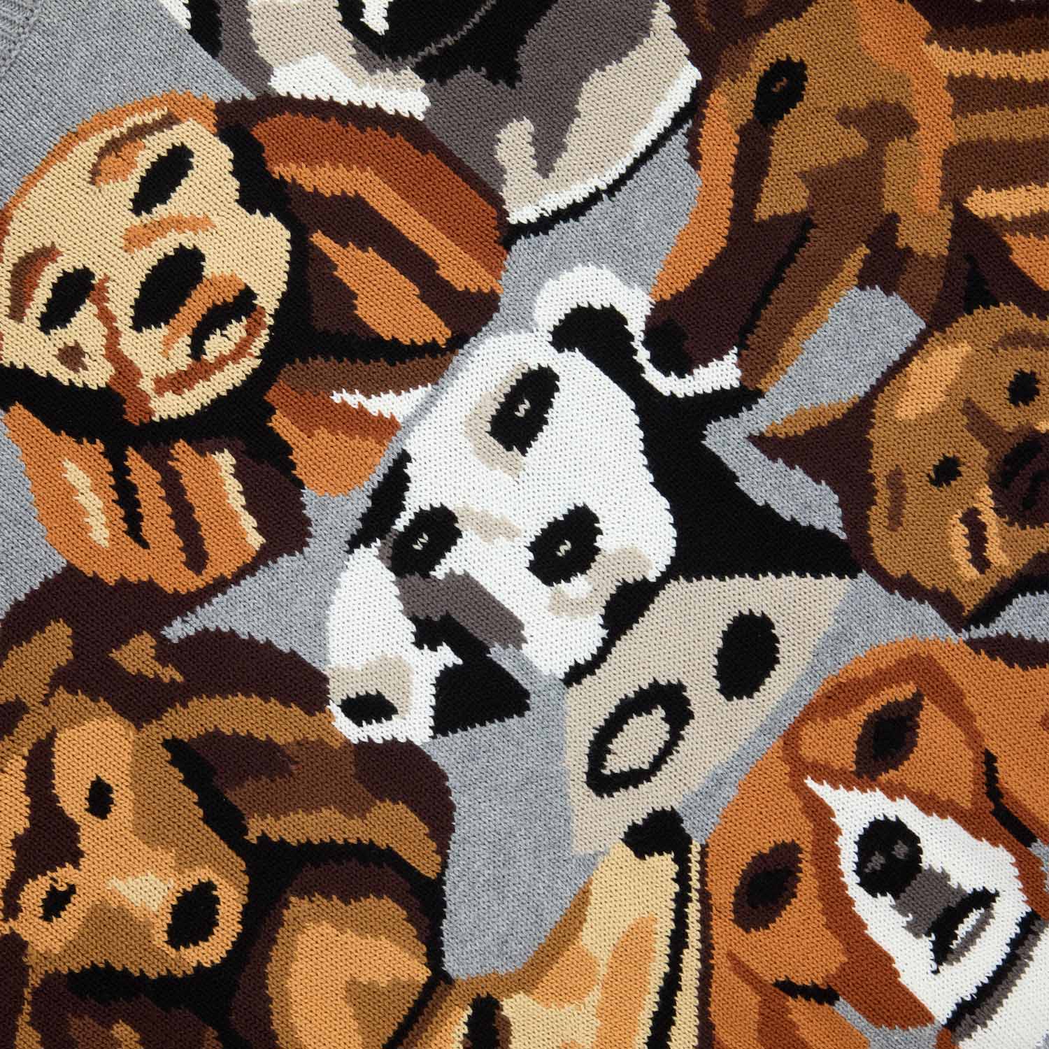 Cotton Pile of Dogs Sweater Heather Grey - Image 8