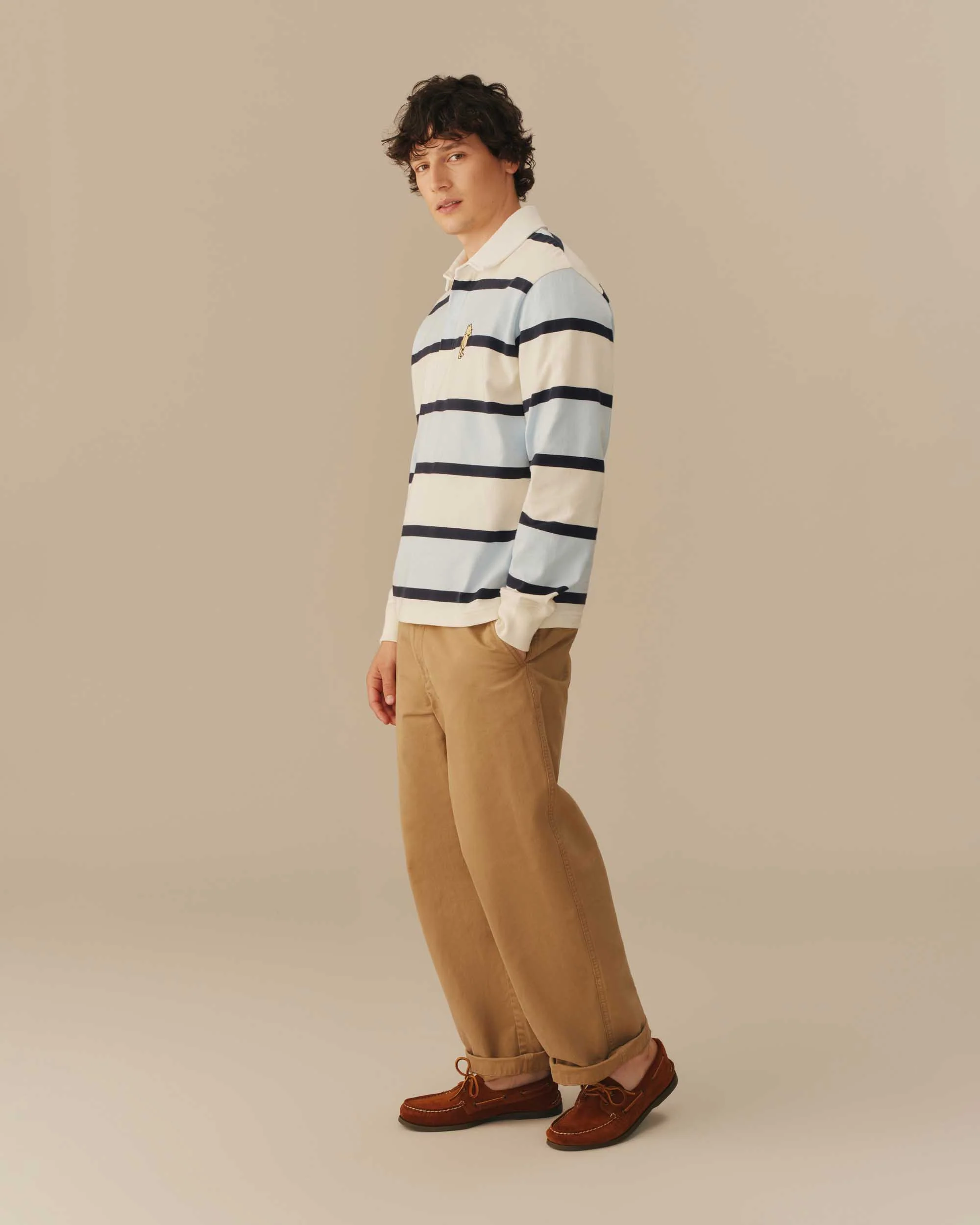 Cotton Striped Winnie-the-Pooh Rugby Blue - Image 4