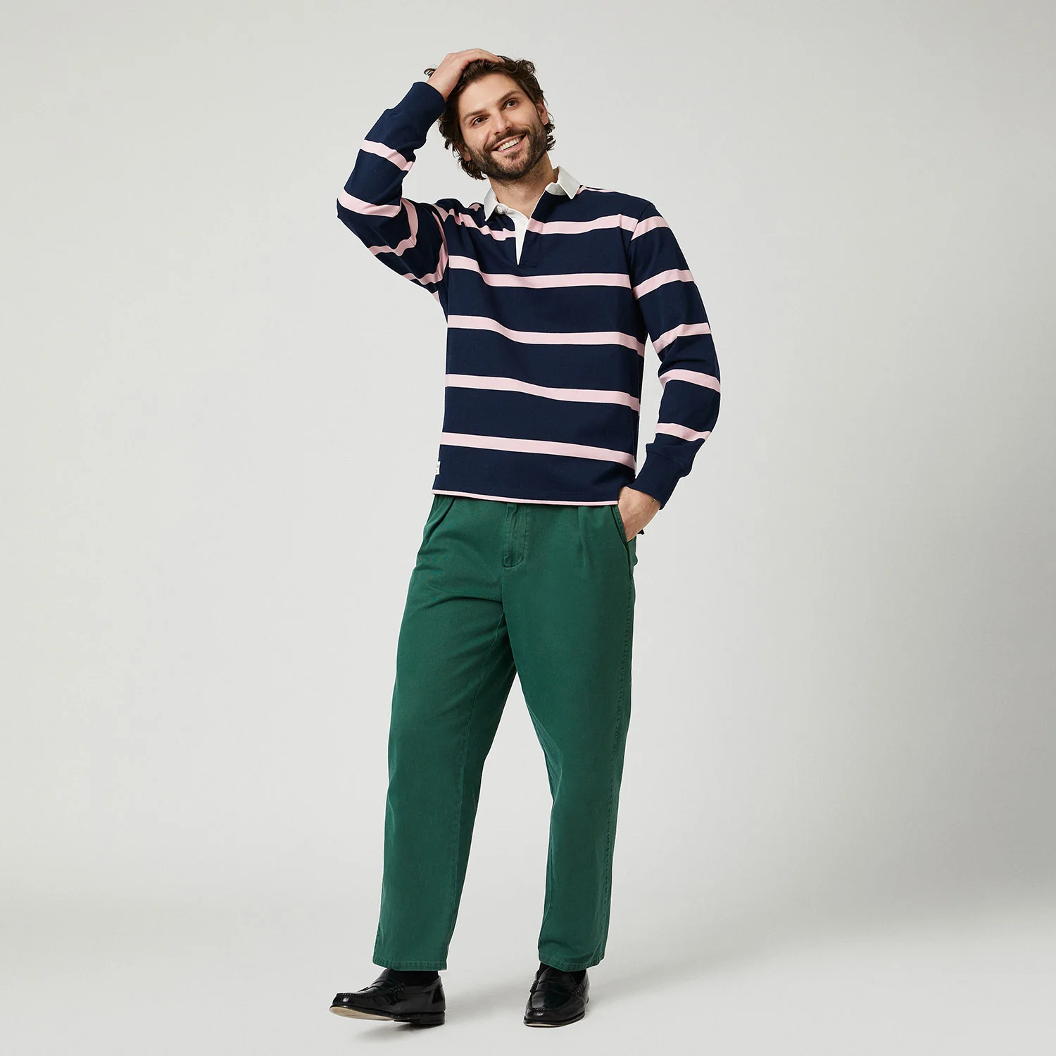 Hockney Stripe Rugby Navy - Image 5