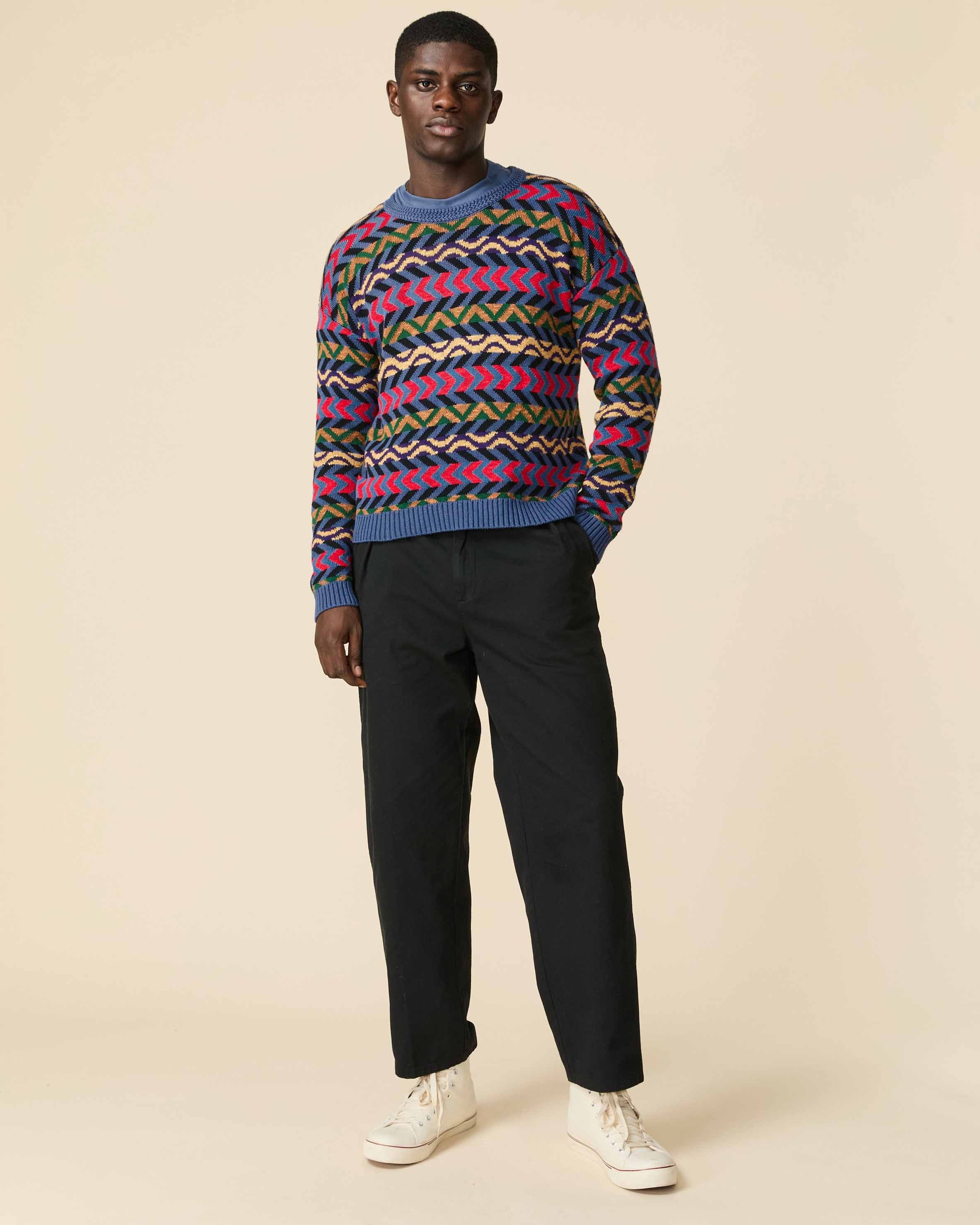 Multi Stripe Sweater Bright Multi - Image 4