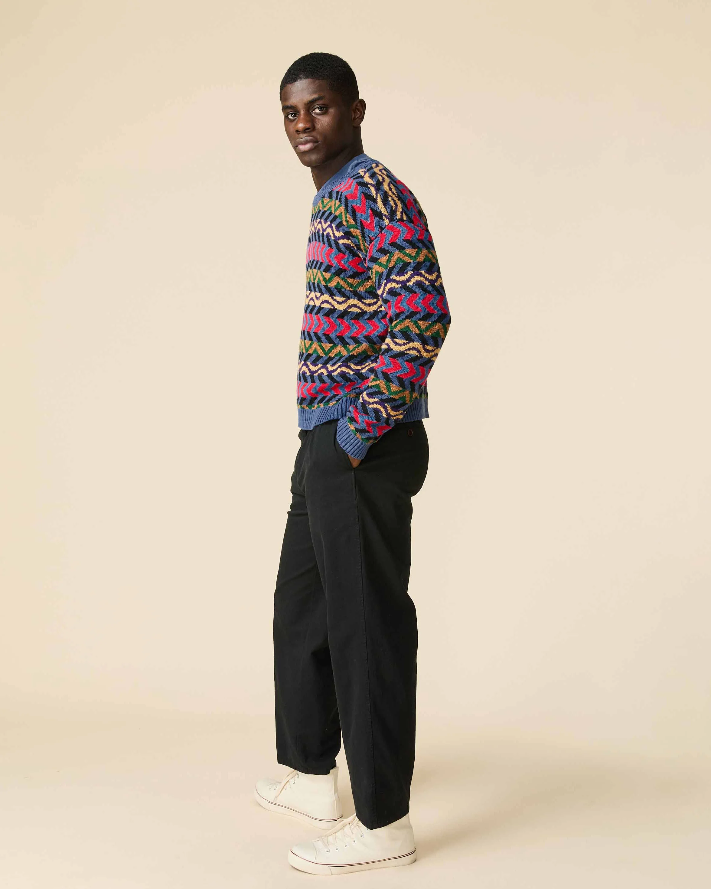 Multi Stripe Sweater Bright Multi - Image 5