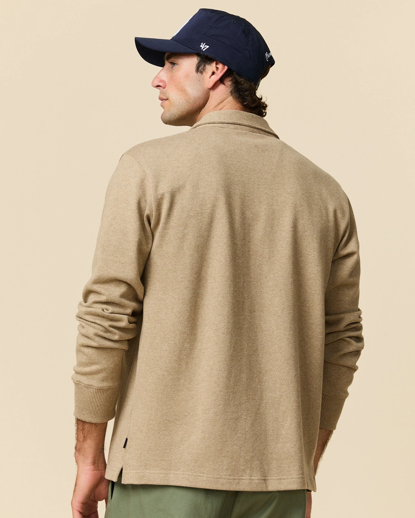 Rugby Overshirt Khaki - Image 6