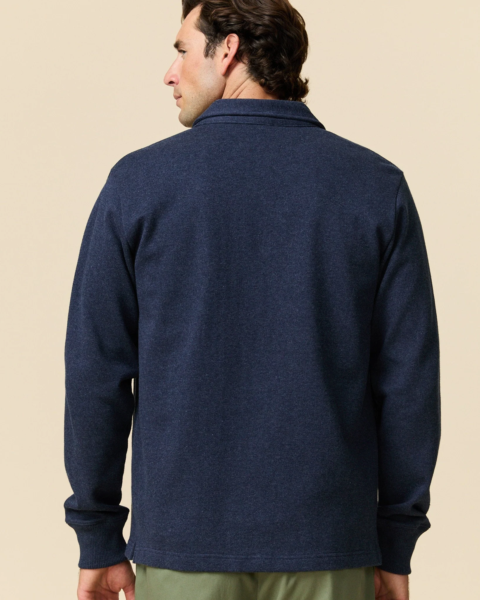 Rugby Overshirt Navy - Image 5