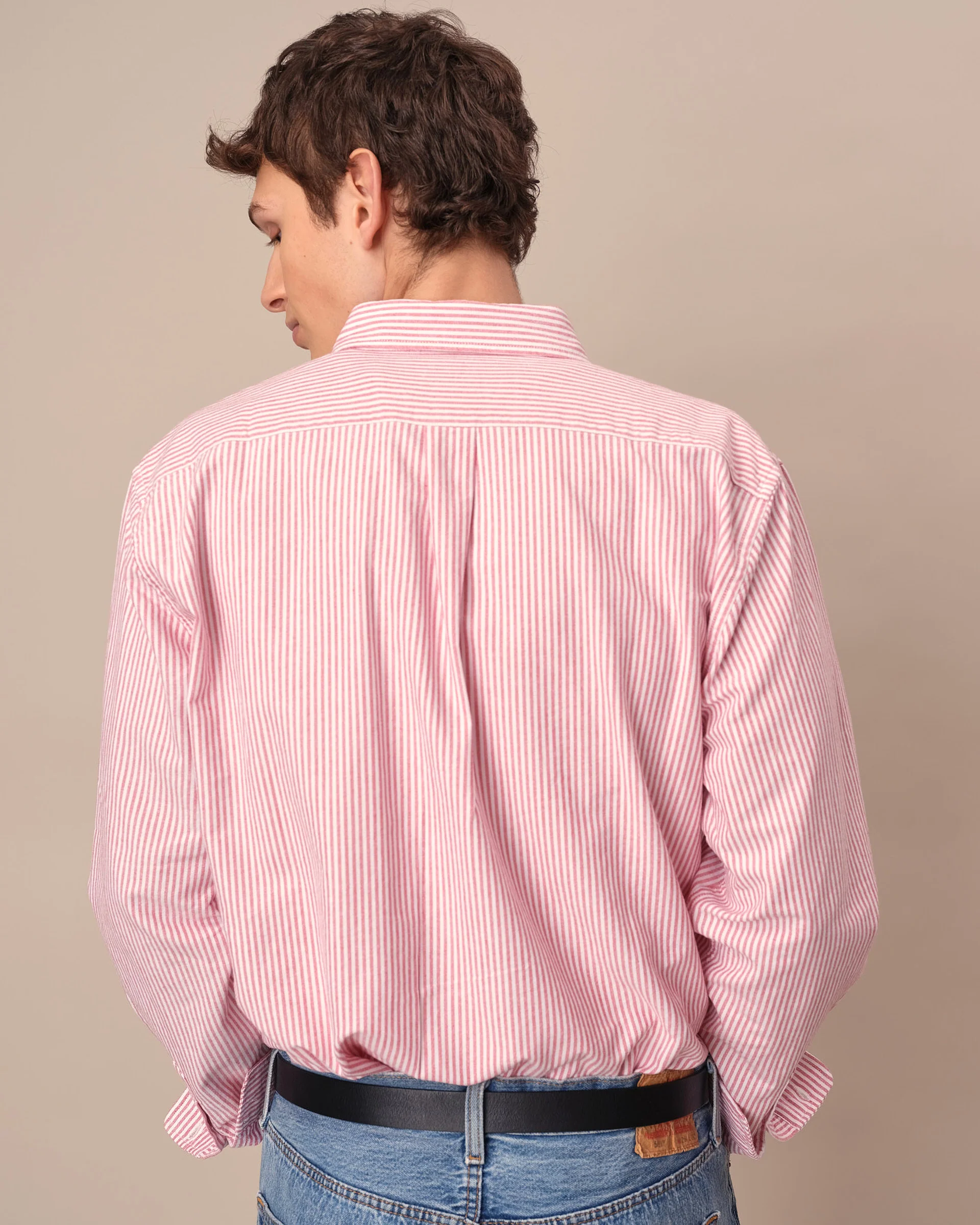 Warm & Wonderful Sheep Oxford Button Down Red - Image 5