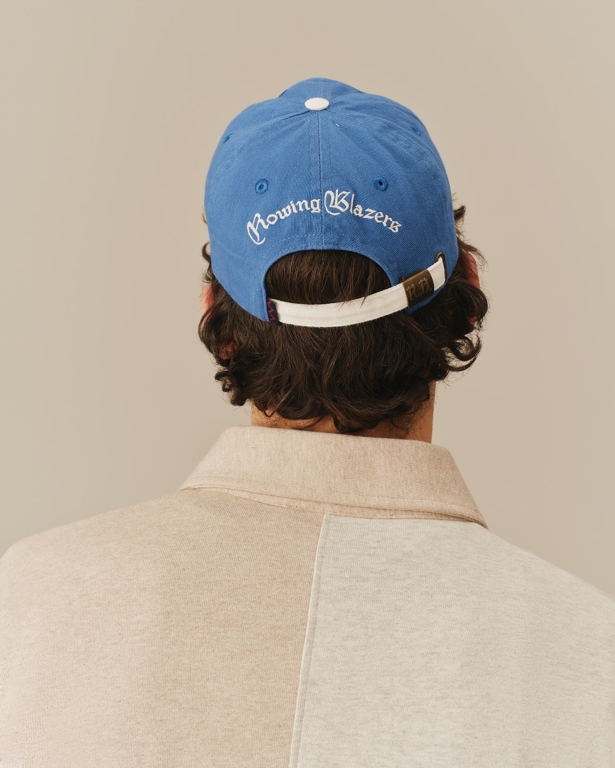 Men's Sport Fishing Club Baseball Cap Blue - Image 2