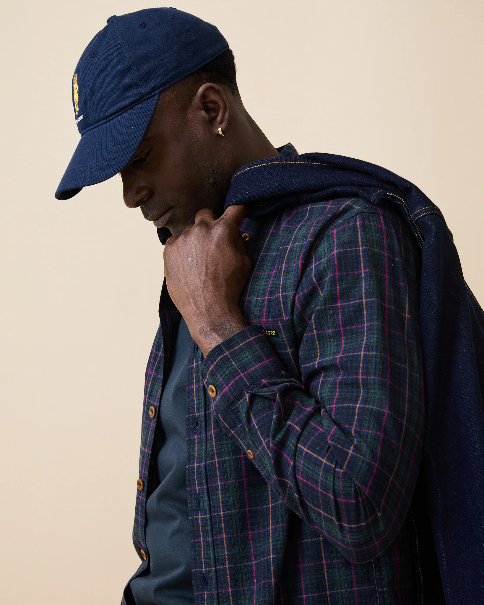 Men's Spring Plaid Shirt Evergreen Cotton Plaid - Image 7
