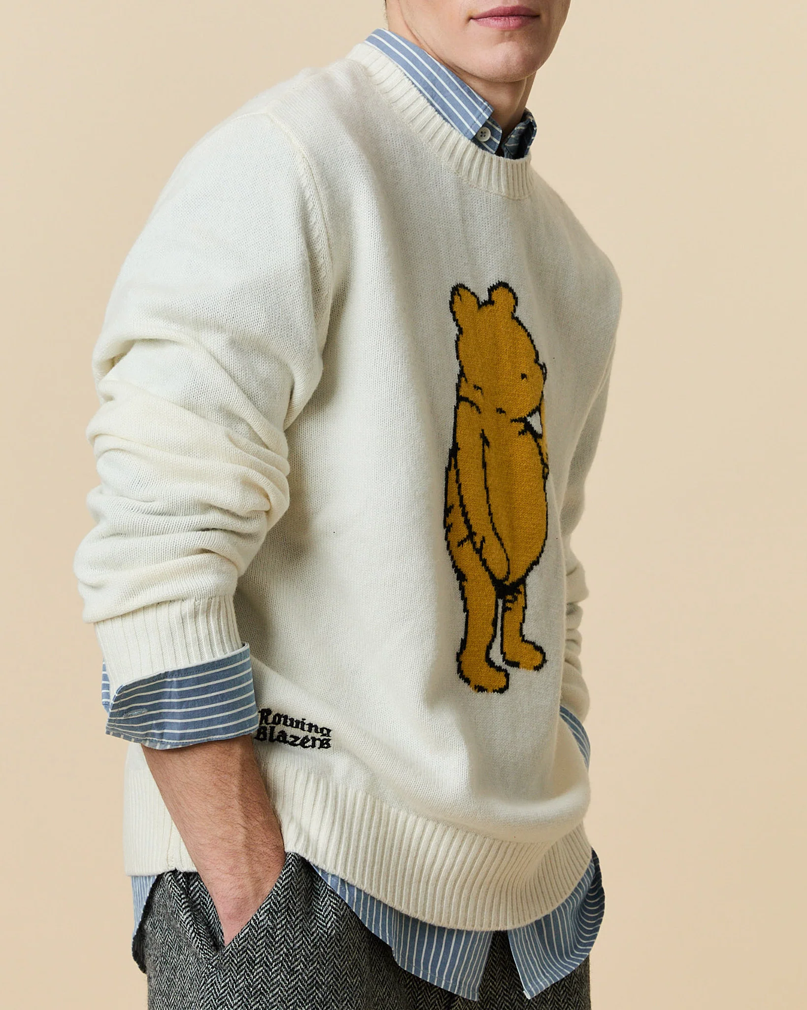 Cashmere Winnie-the-Pooh Sweater White - Image 3