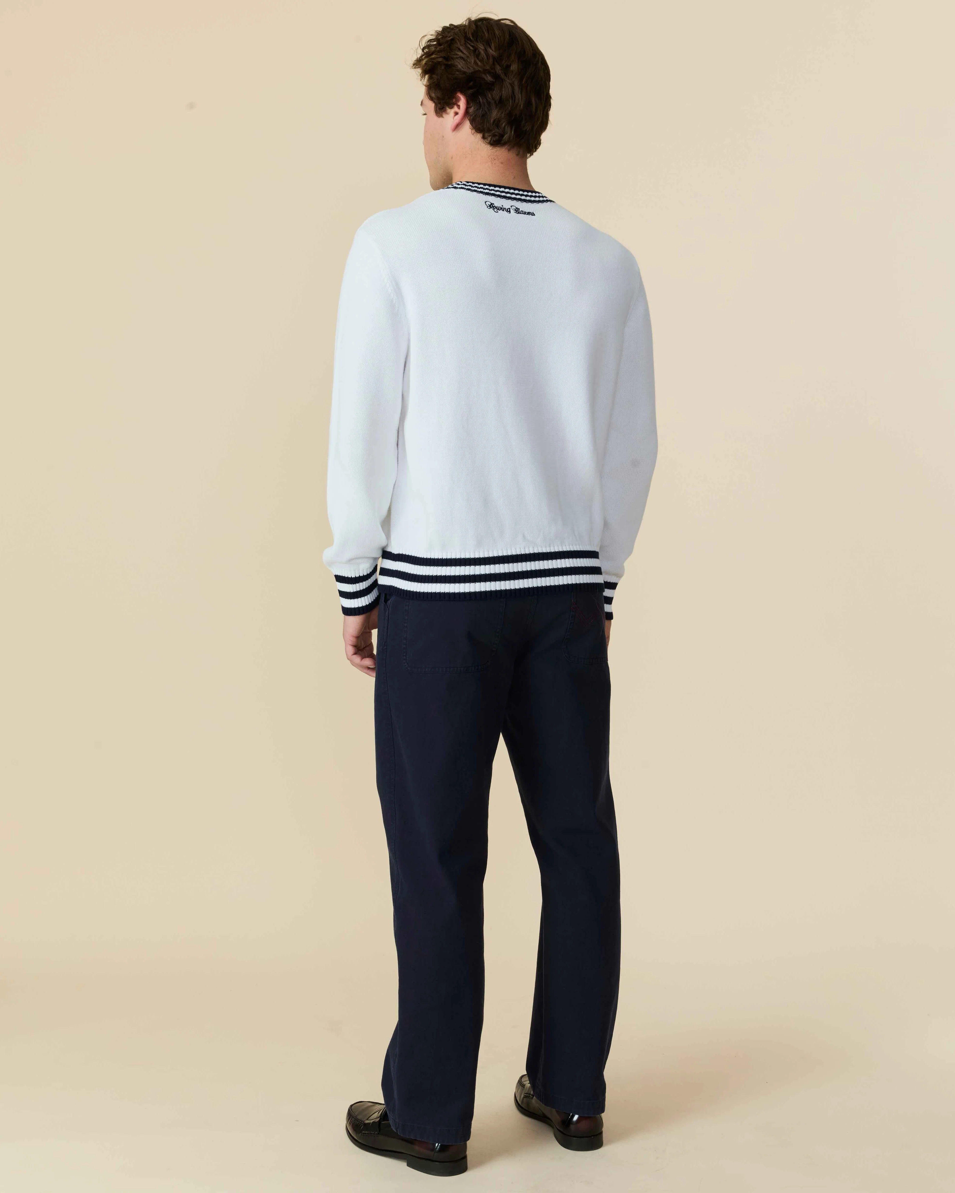 Paddington Fishing Cotton Sweater White - Image 5