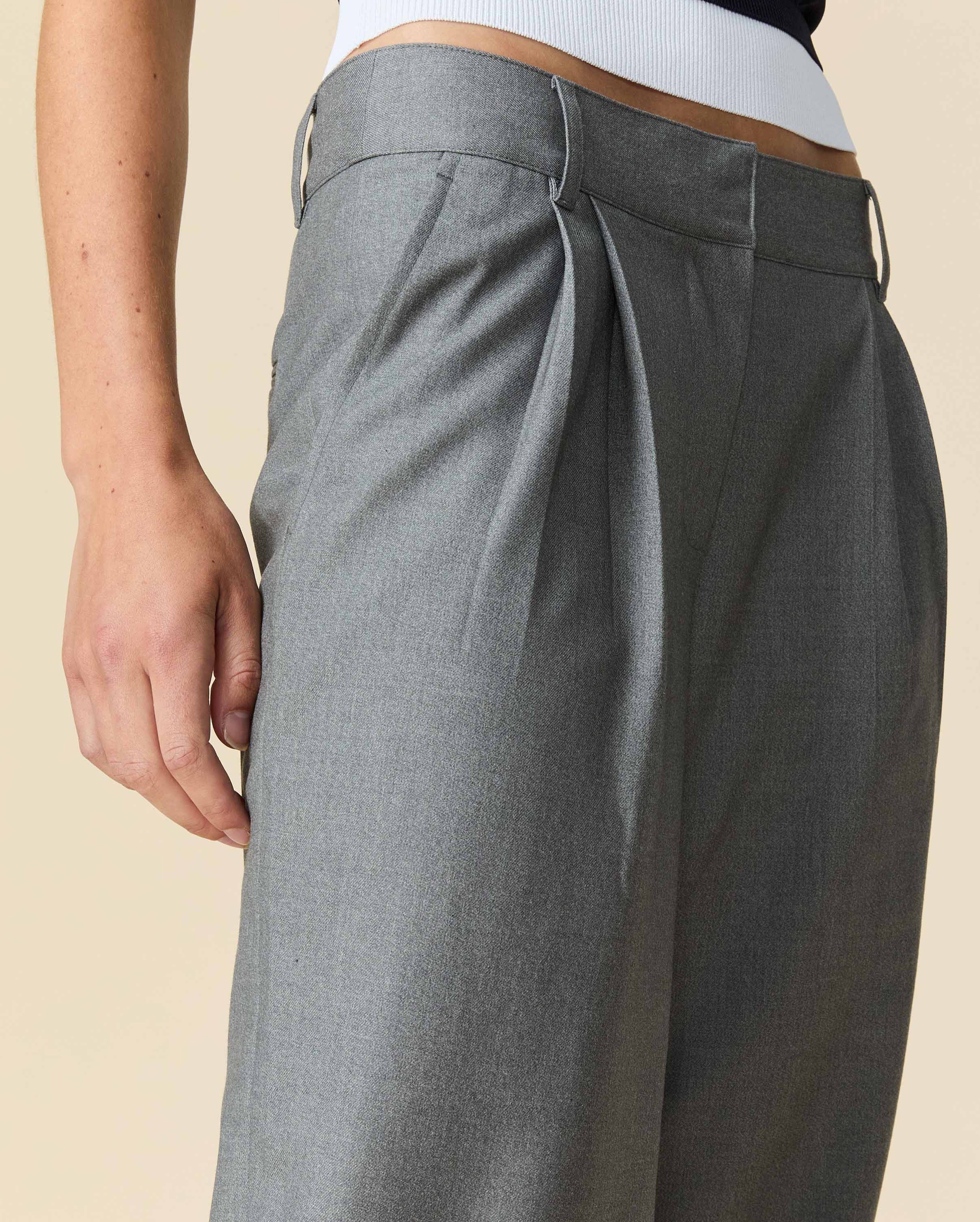Women's Brushed Twill Mid-Rise Trouser Gray - Image 3