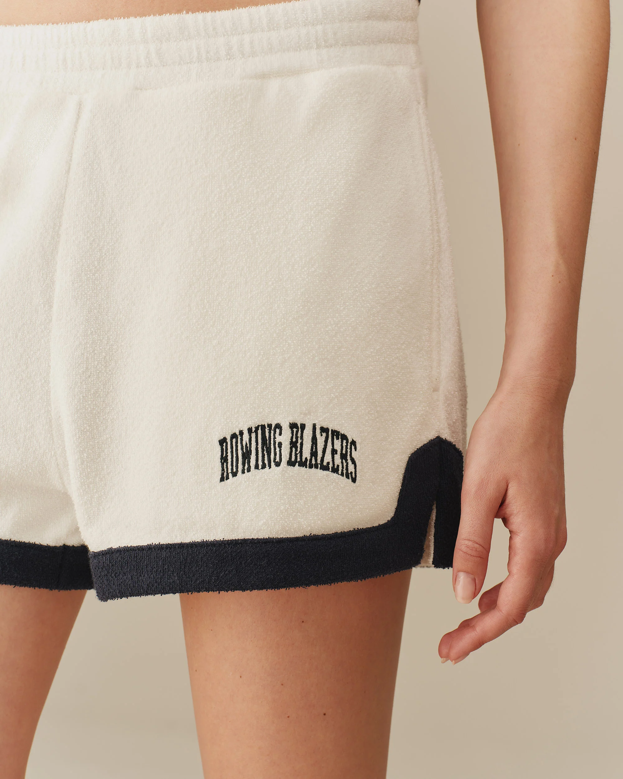 Women's Collegiate Arch Terry Short White - Image 3