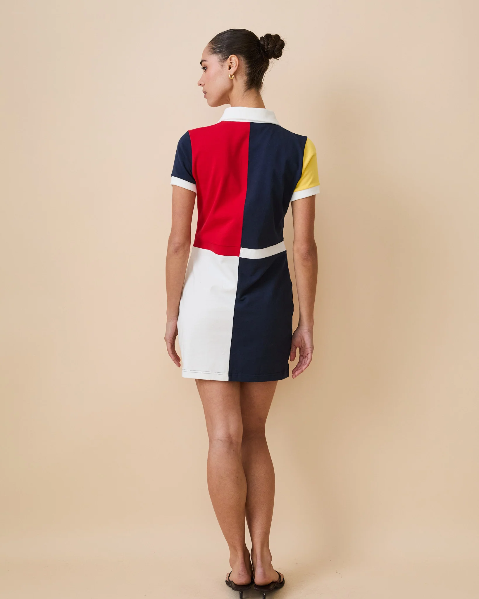 Women's Color Block Rugby Dress Primary Colorblock - Image 6