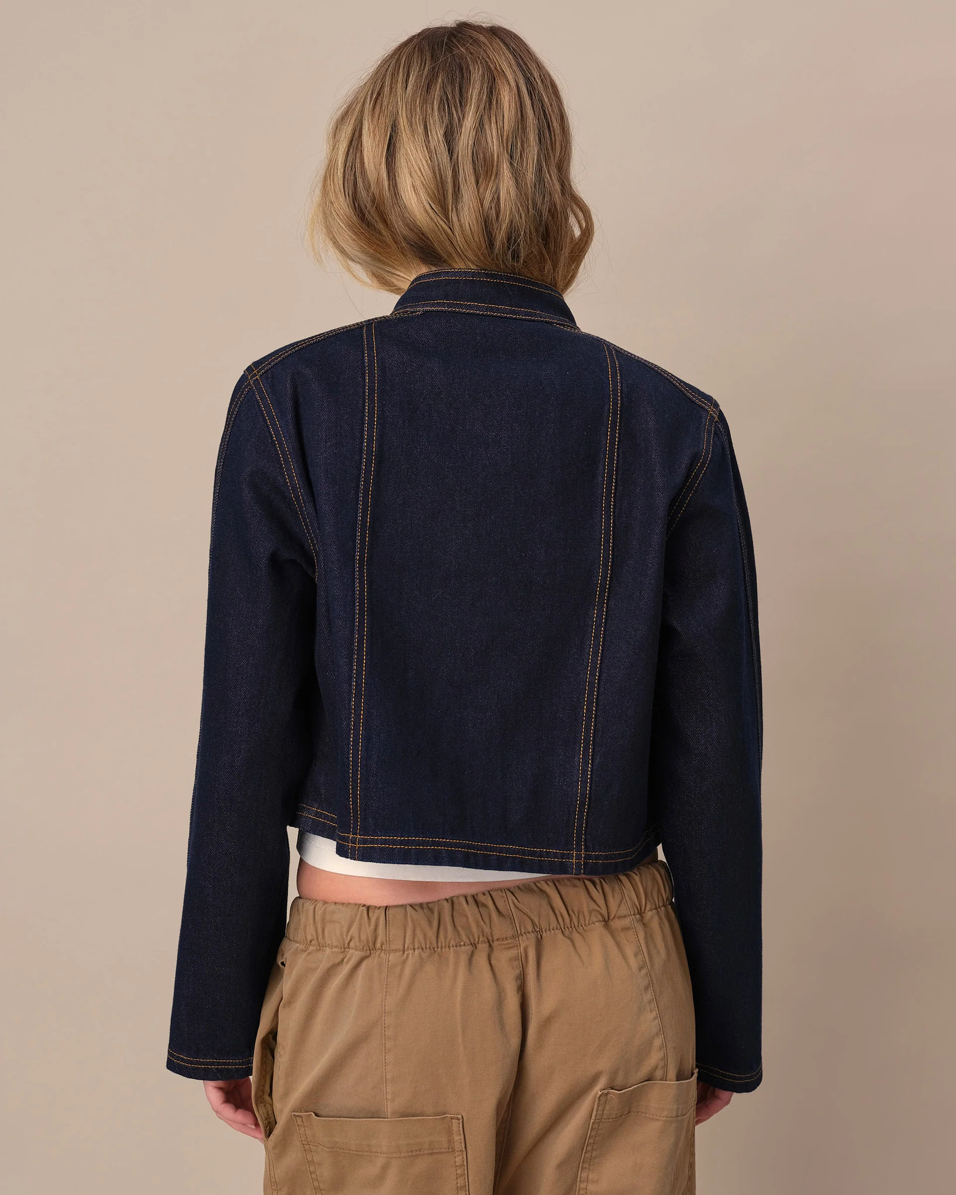 Women's Denim Jacket Rinse Wash - Image 6