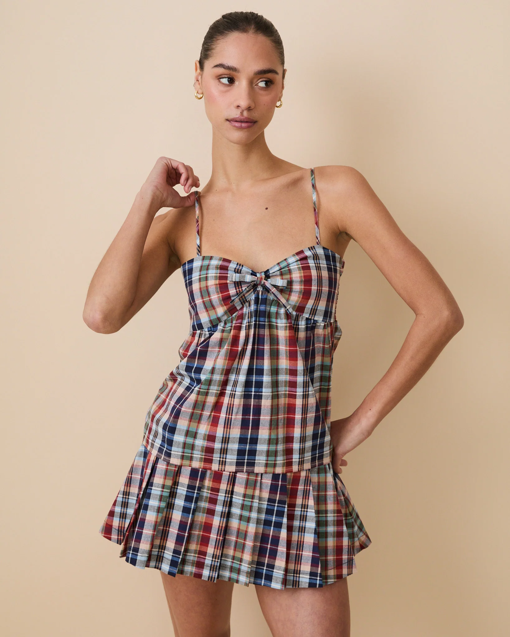 Women's Plaid Pleated Skirt Classic Plaid - Image 6